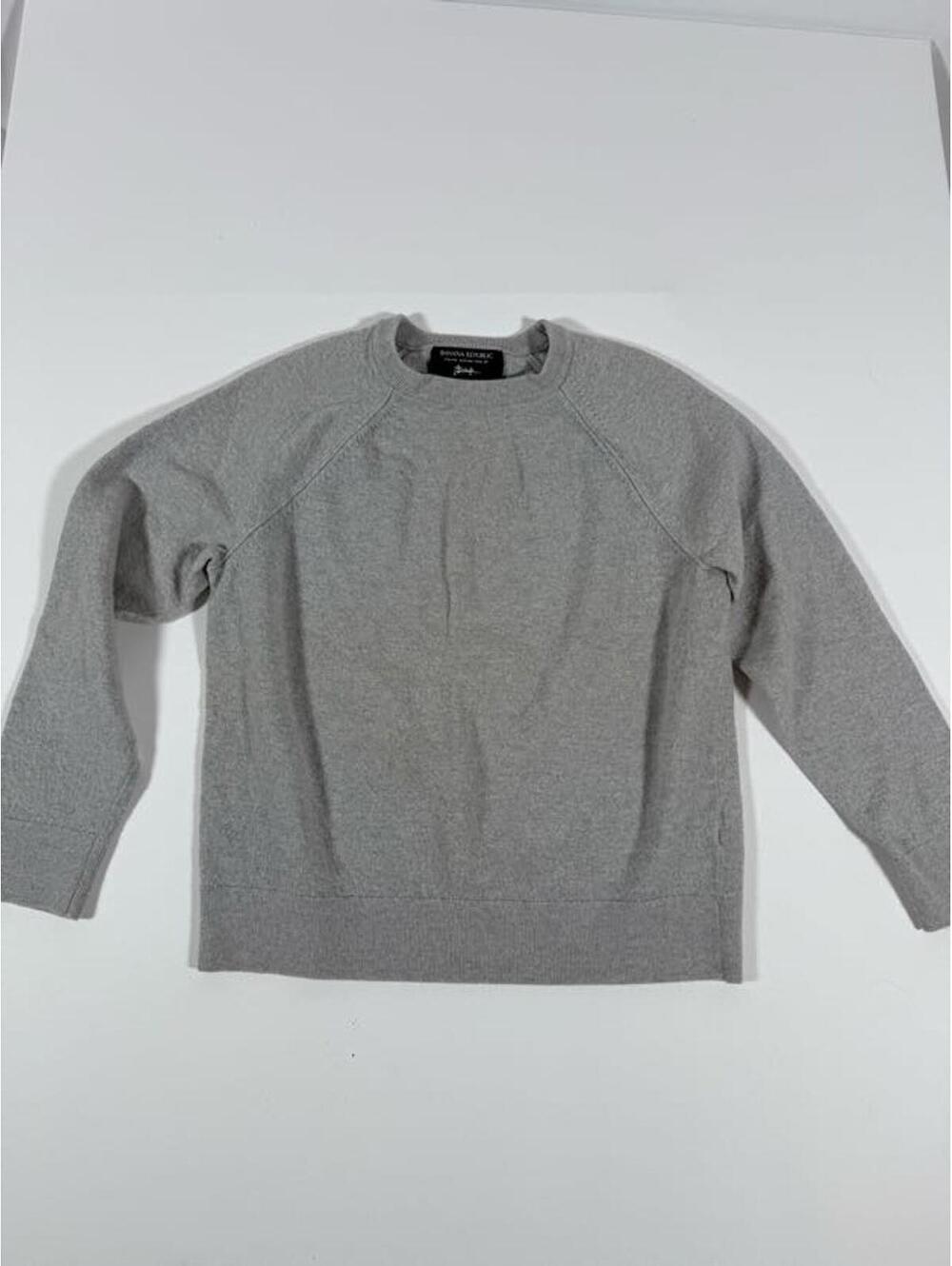 Women's Banana Republic Italian Merino Yarn Sweater L Gray